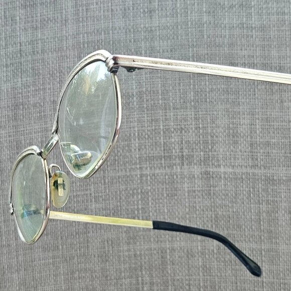 Vintage Safilo Women Eyeglasses Frame Gold Tone Glasses Eye Wear Frame Italy - Picture 3 of 13